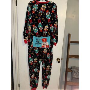 Secret Treasures One piece Nutcracker Christmas fleece Pajama Union Suit, XL